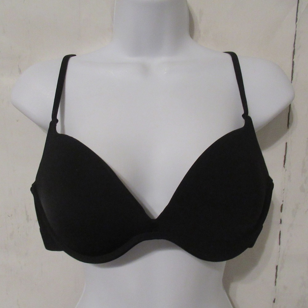 Pepper Bra 40A Black Zero G Lift Up Wirefree Wireless Back Closure